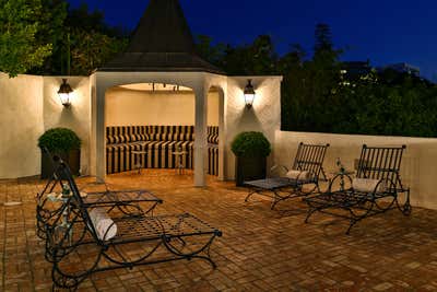  Hollywood Regency Family Home Exterior. Hollywood Remodel Project by Andrea Michaelson Design.