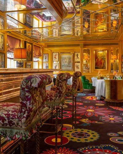  Maximalist Restaurant Dining Room. Matteo's by Martin Brudnizki Design Studio.