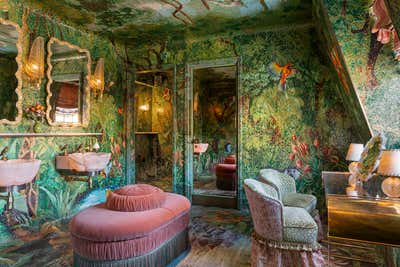  Maximalist Restaurant Bathroom. Matteo's by Martin Brudnizki Design Studio.