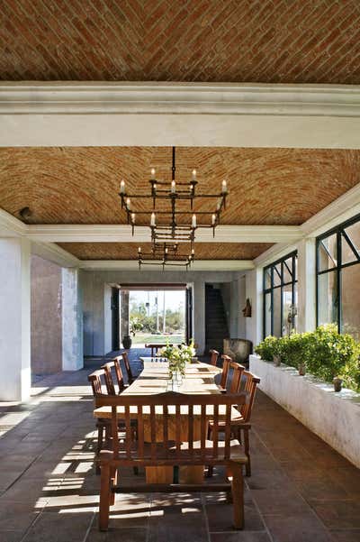  Rustic Vacation Home Dining Room. Casa San Miguel de Allende - Mexico House by DHD Architecture & Interior Design.