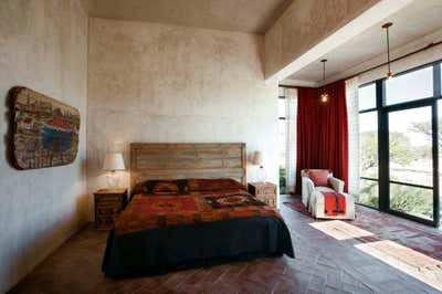 Rustic Vacation Home Bedroom. Casa San Miguel de Allende - Mexico House by DHD Architecture & Interior Design.