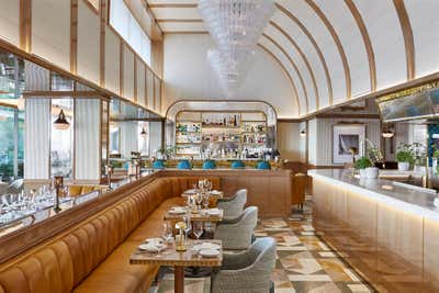 Mediterranean Restaurant Dining Room. Four Seasons Astir Palace by Martin Brudnizki Design Studio.
