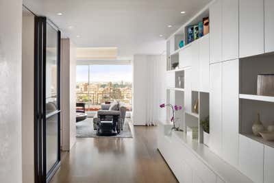  Modern Apartment Entry and Hall. Fifth Avenue Penthouse by 1100 Architect.