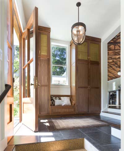  Victorian Family Home Entry and Hall. 1930's Church Revival by HSH Interiors.