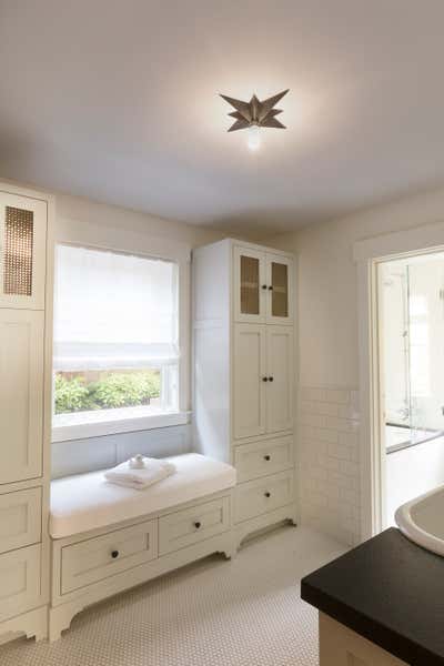  Victorian Traditional Family Home Bathroom. 1930's Church Revival by HSH Interiors.
