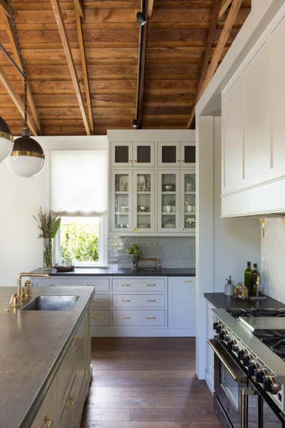  Industrial Family Home Kitchen. 1930's Church Revival by HSH Interiors.