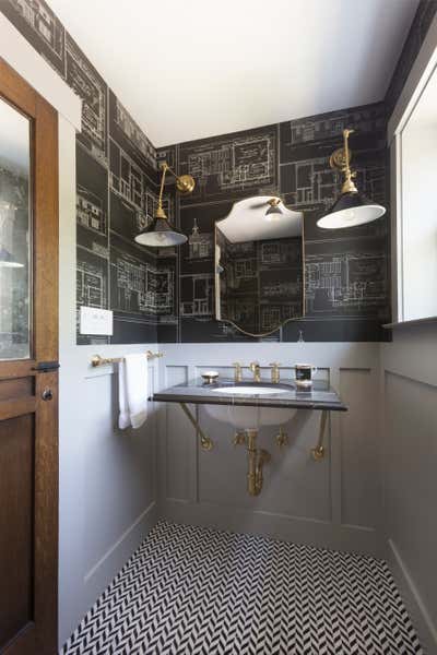  Eclectic Family Home Bathroom. 1930's Church Revival by HSH Interiors.