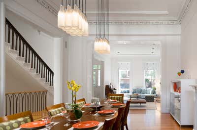  Contemporary Family Home Dining Room. Brooklyn Brownstone by 1100 Architect.