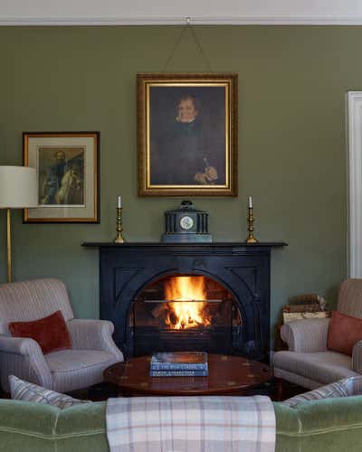  Traditional Hotel Living Room. Ballynahinch Castle, Ireland by Bryan O'Sullivan Studio.