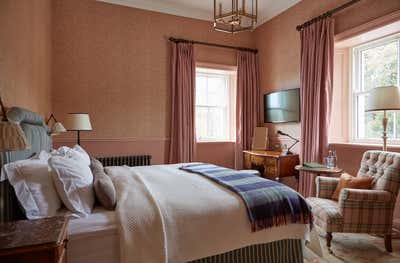  Country Traditional Hotel Bedroom. Ballynahinch Castle, Ireland by Bryan O'Sullivan Studio.