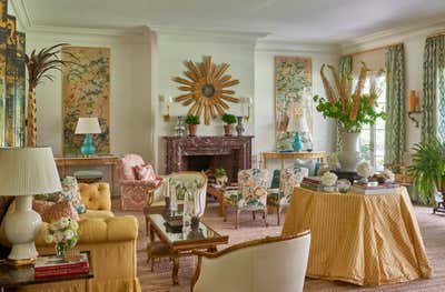  Maximalist Apartment Living Room. Locust Valley Estate by Meg Braff Designs.