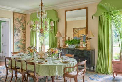  Maximalist Apartment Dining Room. Locust Valley Estate by Meg Braff Designs.