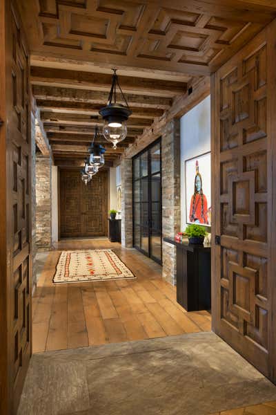  Eclectic Vacation Home Entry and Hall. Park City by Lucas/Eilers Design Associates LLP.