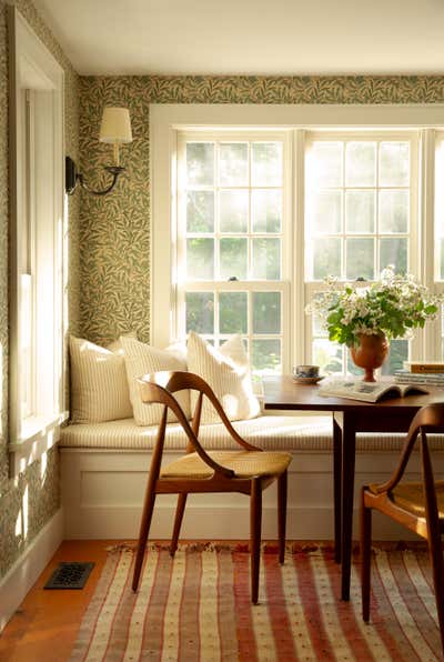  Country Dining Room. New Suffolk Cottage by Hadley Wiggins Inc..