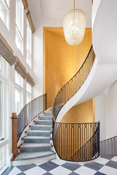  Art Deco Family Home Entry and Hall. Chicago Residence by Joanna Frank ID, LLC.