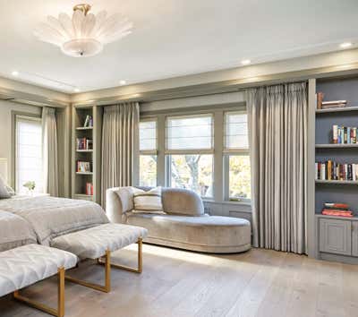  Hollywood Regency Family Home Bedroom. Chicago Residence by Joanna Frank ID, LLC.
