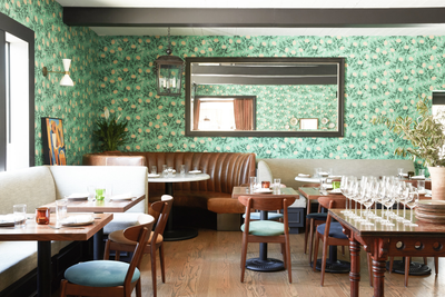  Eclectic Modern Restaurant Dining Room. Felix Trattoria by Wendy Haworth Design Studio.