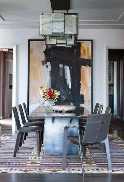  Contemporary Apartment Dining Room. West Village Penthouse by Wesley Moon Inc..