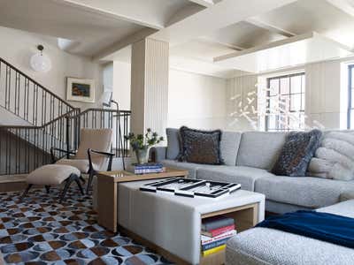 Contemporary Office and Study. West Village Penthouse by Wesley Moon Inc..