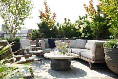 Contemporary Patio and Deck. West Village Penthouse by Wesley Moon Inc..
