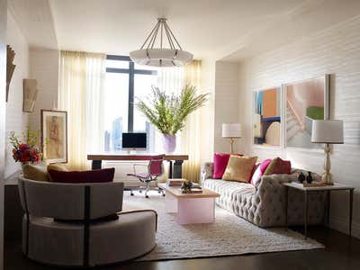 Contemporary Apartment Office and Study. West Village Penthouse by Wesley Moon Inc..