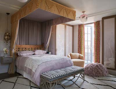  Bohemian Bedroom. West Village Penthouse by Wesley Moon Inc..