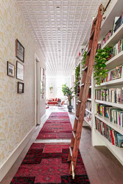  Eclectic Family Home Entry and Hall. Noho Loft for Actor, David Harbour by Gramercy Design.