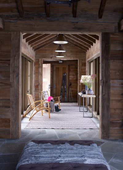  Western Vacation Home Entry and Hall. Montana Ranch by Victoria Hagan Interiors.