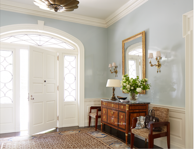  Traditional Family Home Entry and Hall. Greenwich Classic by Victoria Hagan Interiors.