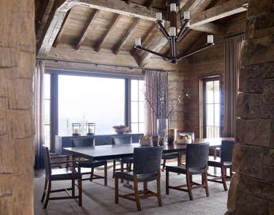  Western Vacation Home Dining Room. Montana Ranch by Victoria Hagan Interiors.