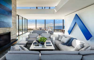  Modern Beach House Living Room. Hamptons Oasis by Victoria Hagan Interiors.