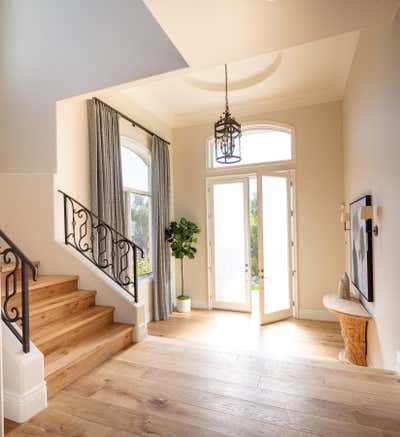  Mediterranean Family Home Entry and Hall. Modern Mediterranean  by Lisa Queen Design.