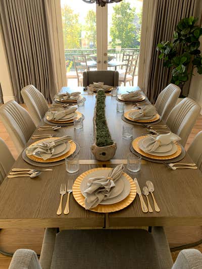  Mediterranean Family Home Dining Room. Modern Mediterranean  by Lisa Queen Design.