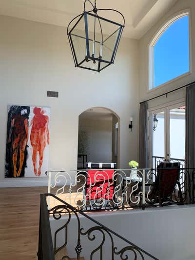  Mediterranean Family Home Entry and Hall. Modern Mediterranean  by Lisa Queen Design.