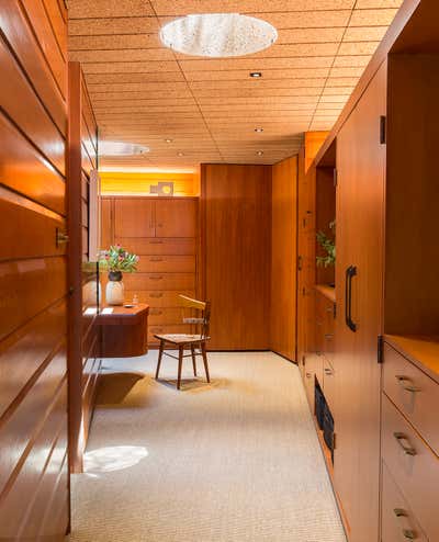 Mid-Century Modern Storage Room and Closet. Silvertop by Jamie Bush + Co..