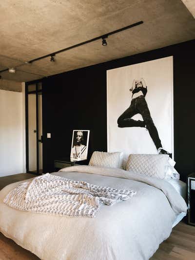  Industrial Apartment Bedroom. Project 1103 by Elisa Baran LLC.
