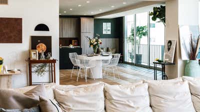 Eclectic Apartment Living Room. Project 1203 by Elisa Baran LLC.