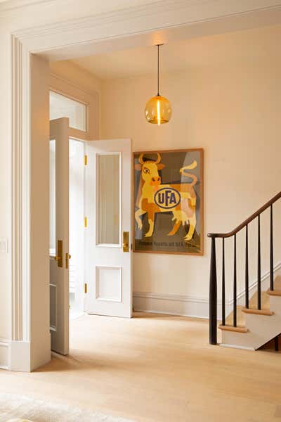  Eclectic Family Home Entry and Hall. Brooklyn Brownstone  by Hadley Wiggins Inc..