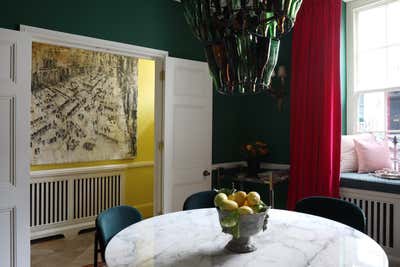  Eclectic Family Home Dining Room. Chelsea, Lodnon by Ana Engelhorn Interior Design.