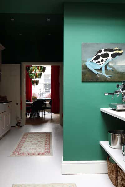  Eclectic Family Home Kitchen. Chelsea, Lodnon by Ana Engelhorn Interior Design.