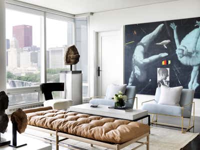  Transitional Apartment Living Room. Randolph Street by Kate Taylor Interiors.
