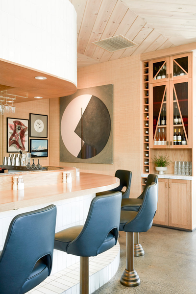 Modern Restaurant Bar and Game Room. Winsome by Wendy Haworth Design Studio.