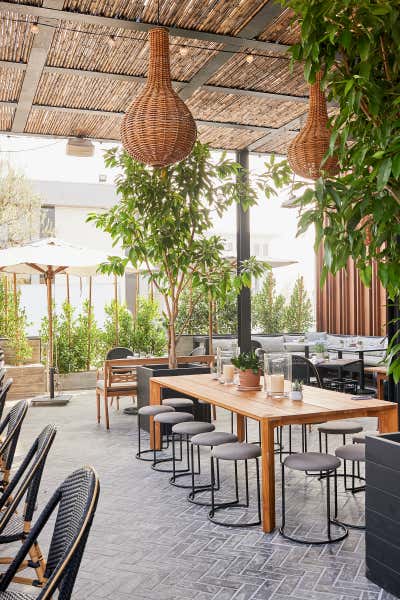  Modern Restaurant Patio and Deck. Gracias Madre Newport Beach by Wendy Haworth Design Studio.
