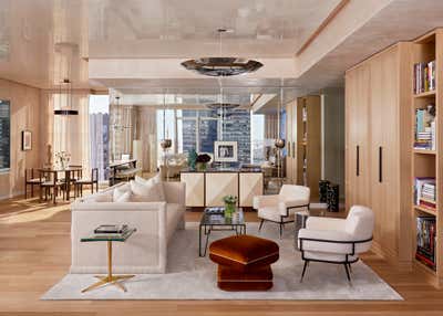  Transitional Apartment Living Room. BACCARAT PENTHOUSE, NYC by Alexander M. Reid LLC.