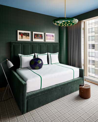  Transitional Apartment Bedroom. BACCARAT PENTHOUSE, NYC by Alexander M. Reid LLC.