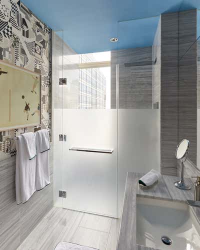  Transitional Apartment Bathroom. BACCARAT PENTHOUSE, NYC by Alexander M. Reid LLC.