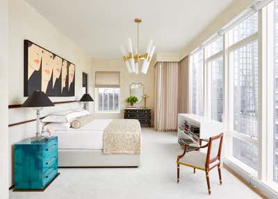  Transitional Apartment Bedroom. BACCARAT PENTHOUSE, NYC by Alexander M. Reid LLC.