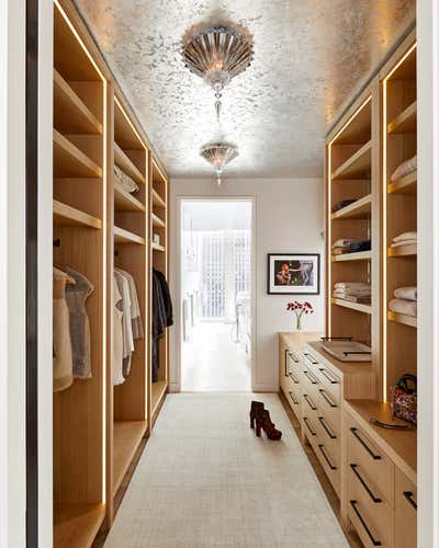  Contemporary Transitional Apartment Storage Room and Closet. BACCARAT PENTHOUSE, NYC by Alexander M. Reid LLC.