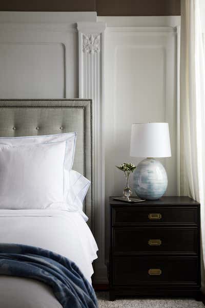 Transitional Bedroom. Central Park West Penthouse by Liza Kuhn Interiors.