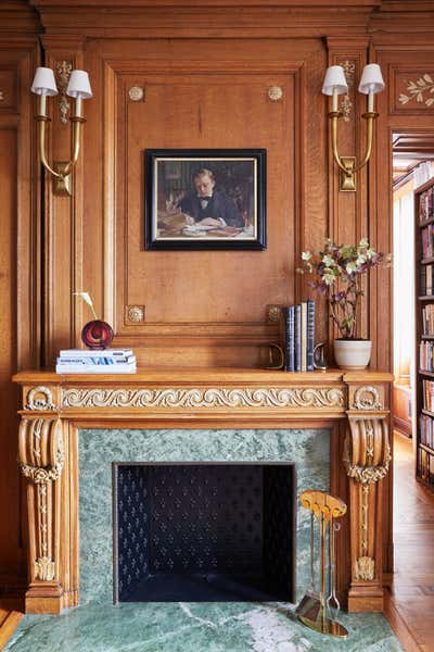 Transitional Apartment Living Room. Central Park West Penthouse by Liza Kuhn Interiors.